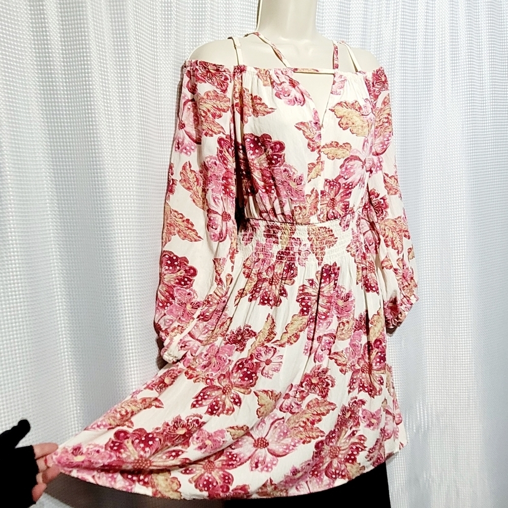 Old Navy Floral Prairie Style Flowy Long Sleeve Dress / Top (XL)